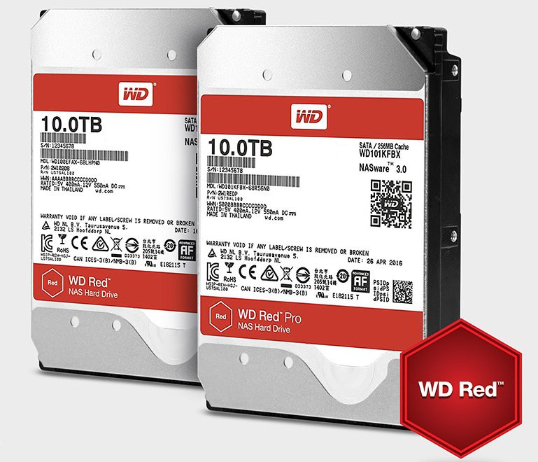 وصول أقراص 10TB REDو 10TB RED PRO الجديدة من Western Digital