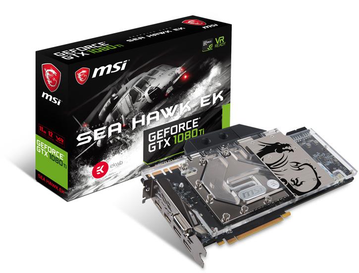 بطاقة MSI GTX 1080 Ti Sea Hawk EK X تبدأ بالتوفر في الأسواق خلال هذا الشهر