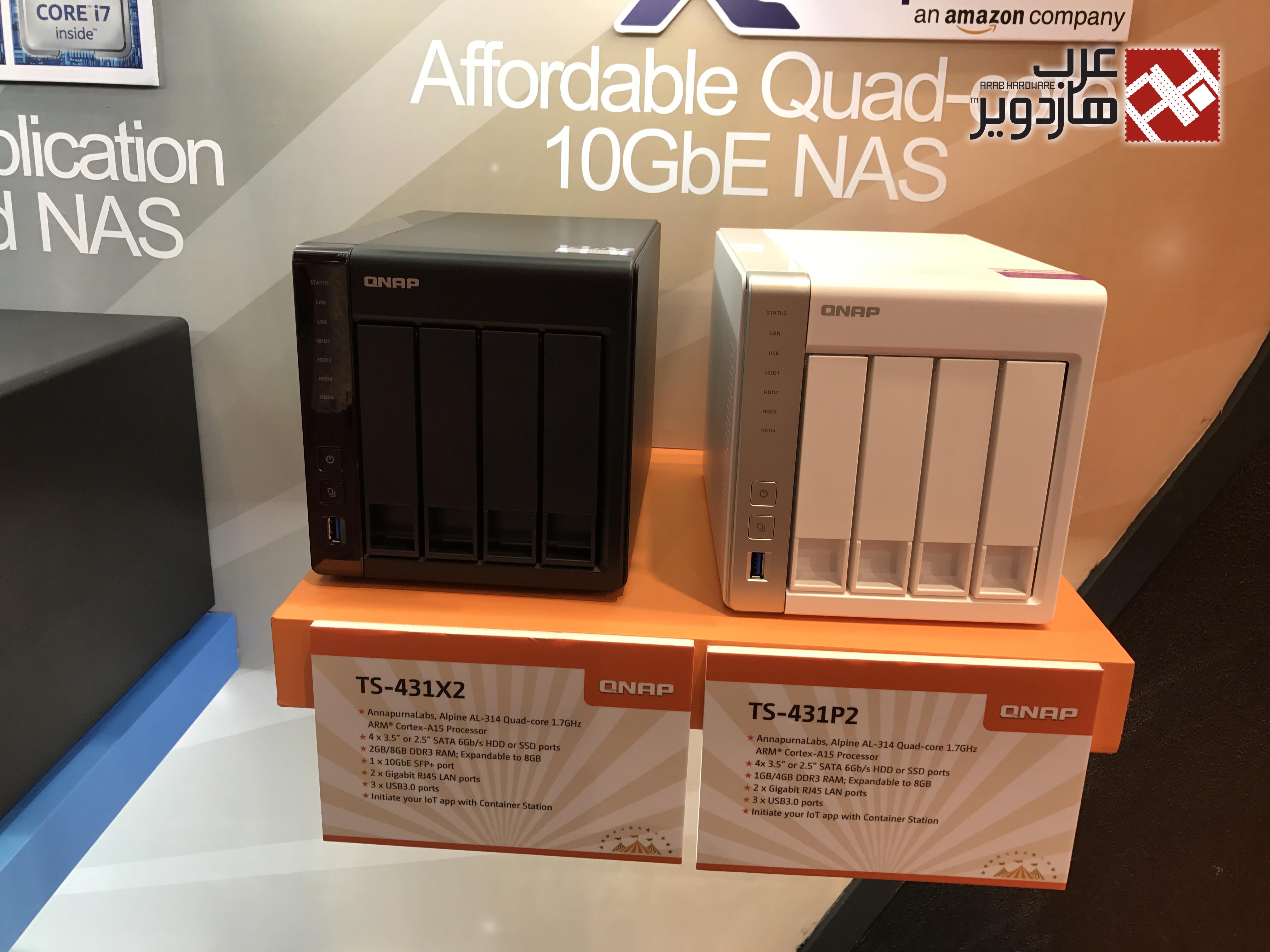 زيارتنا لجناح QNAP ورؤيتنا لأول وحدات NAS بالعالم بمعالجات AMD RYZEN!