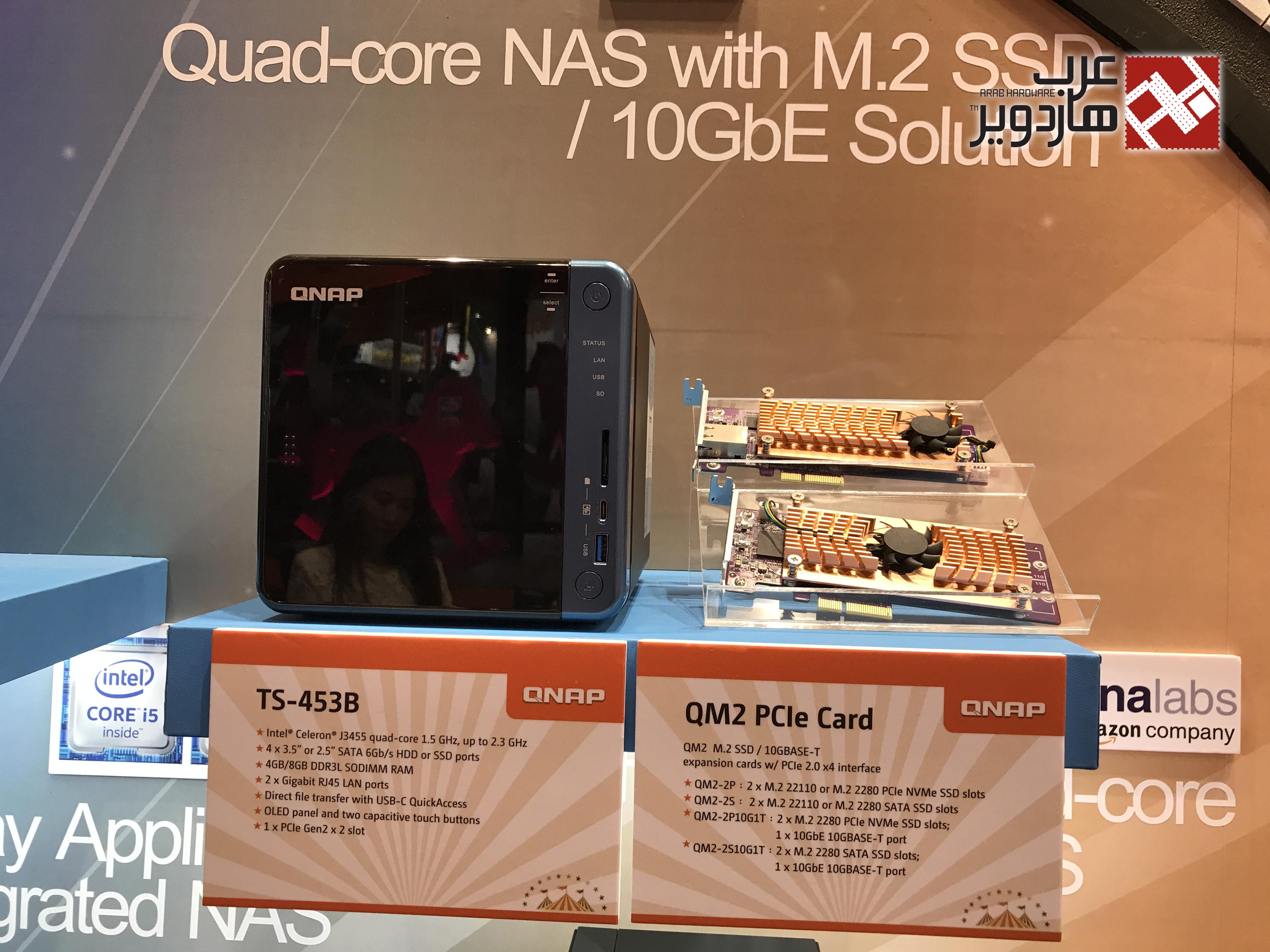 زيارتنا لجناح QNAP ورؤيتنا لأول وحدات NAS بالعالم بمعالجات AMD RYZEN!