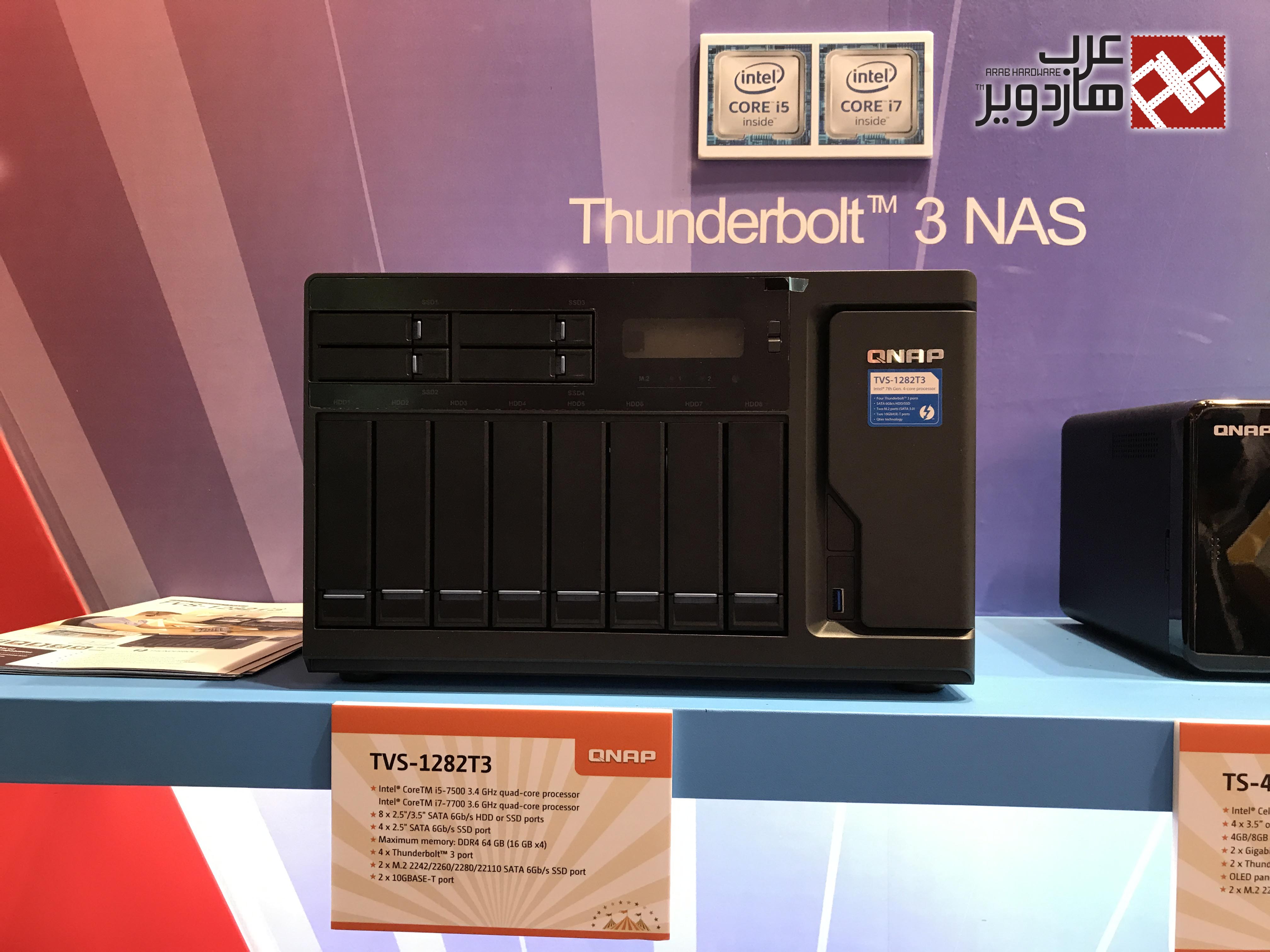 زيارتنا لجناح QNAP ورؤيتنا لأول وحدات NAS بالعالم بمعالجات AMD RYZEN!