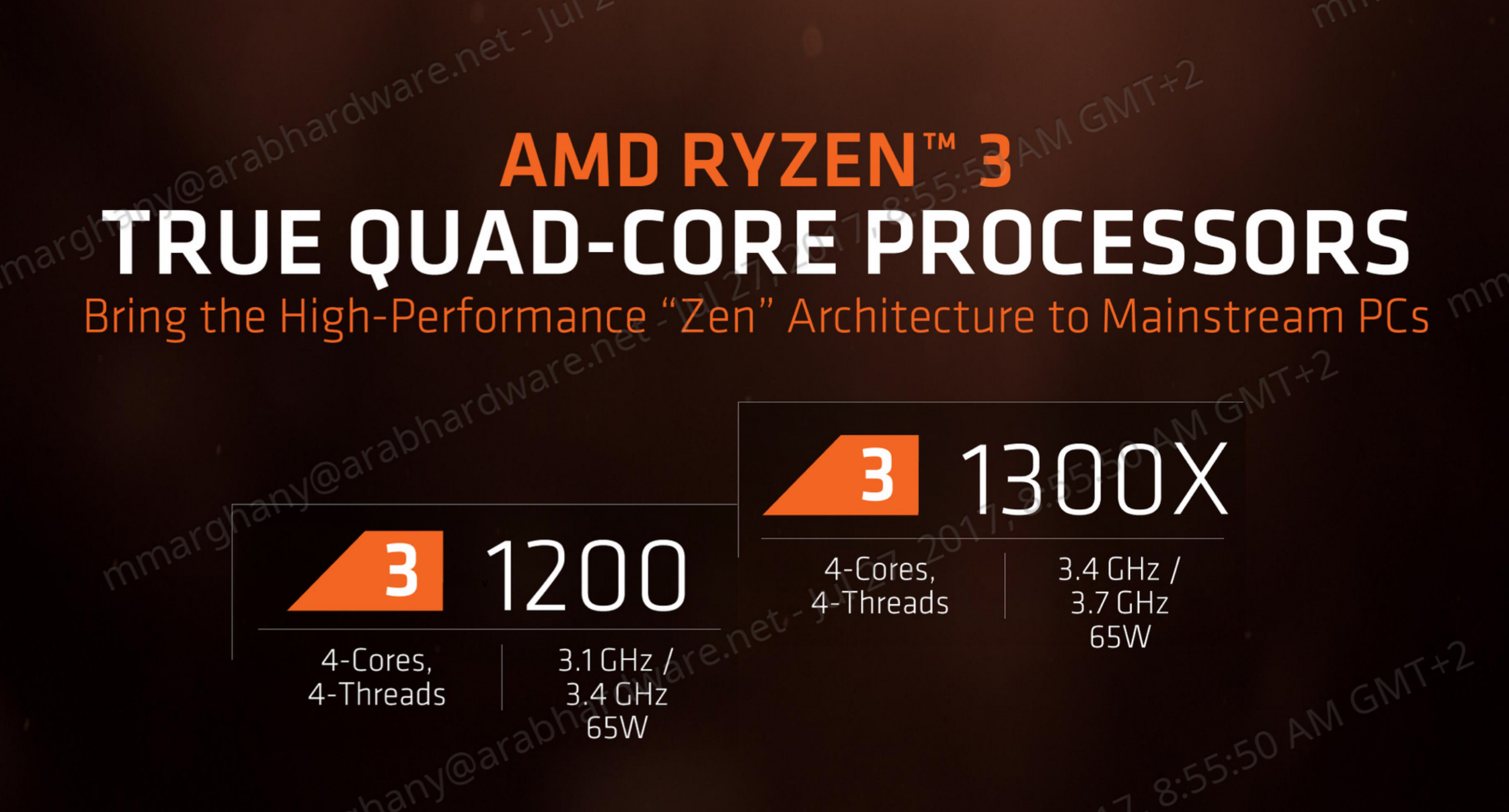 AMD RYZEN 3 R3 1300X R3 1200