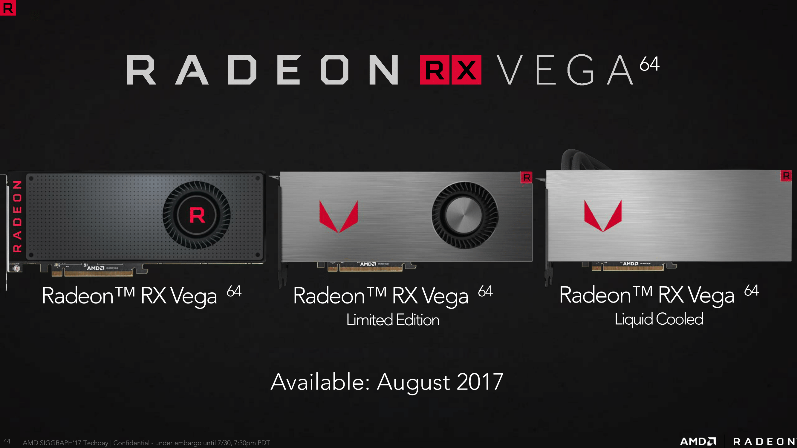بشكل رسمي AMD تعلن عن عائلة بطاقات Radeon RX Vega من الفئة العليا
