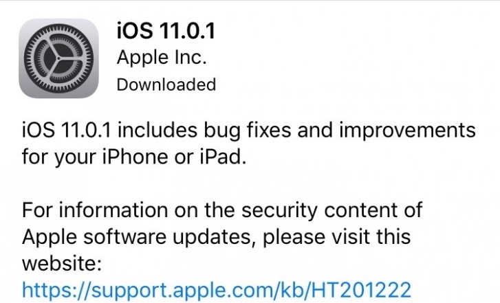 iOS 11.0.1