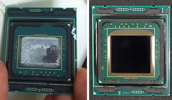 إزالة غطاء معالج إنتل Core i9-7920X سيوفر كسر سرعة ودرجات حرارة أفضل