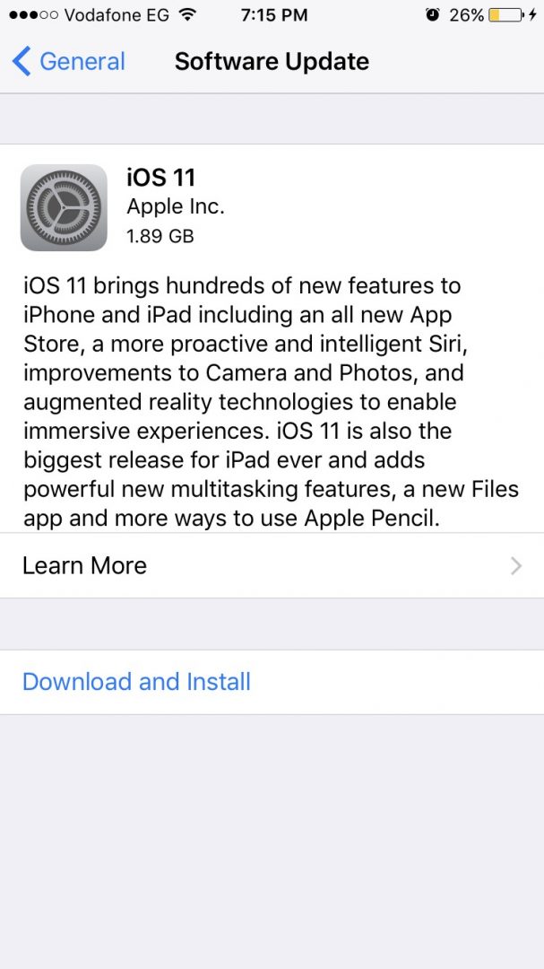 كيف تحصل على تحديث IOS11؟ كيف تحصل على تحديث IOS11؟