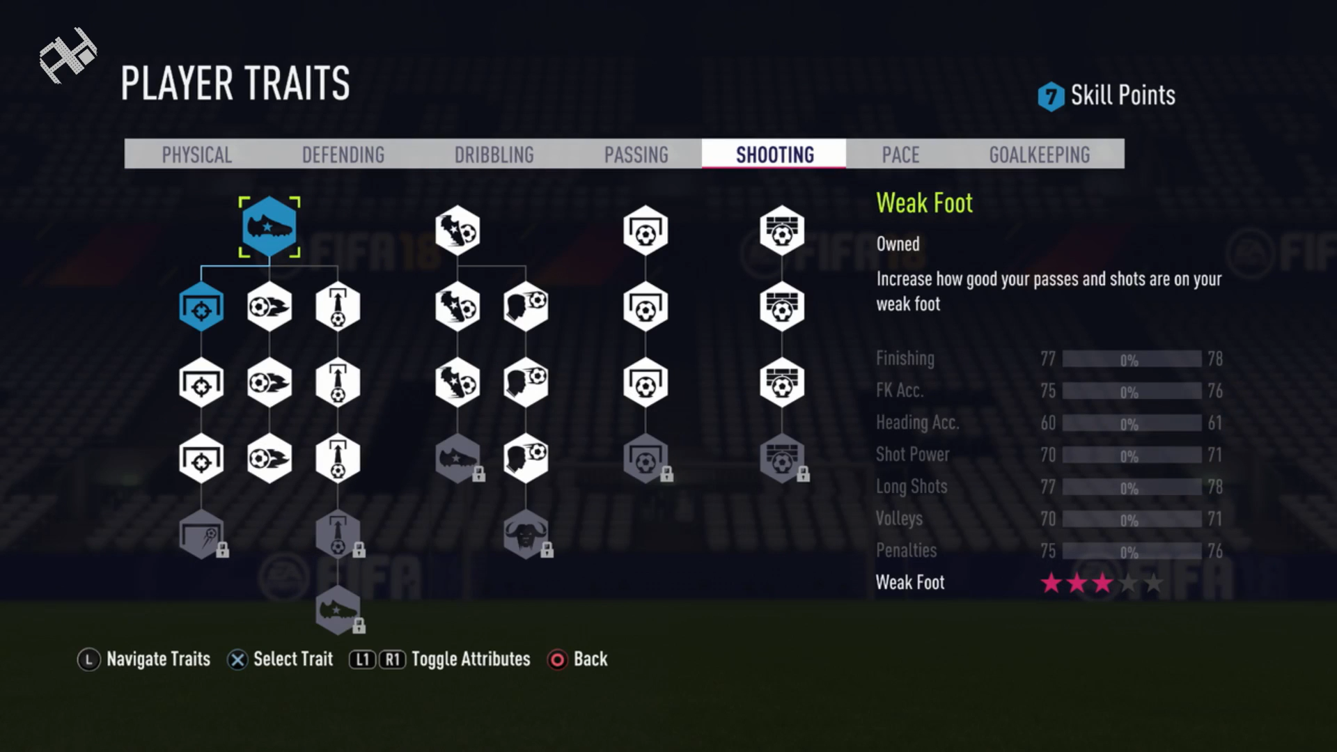 FIFA 18 Skill Tree