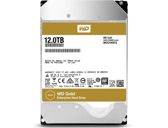 البدء بعملية شحن أقراص Western Digital 12TB Gold لأسواق التخزين السحابي