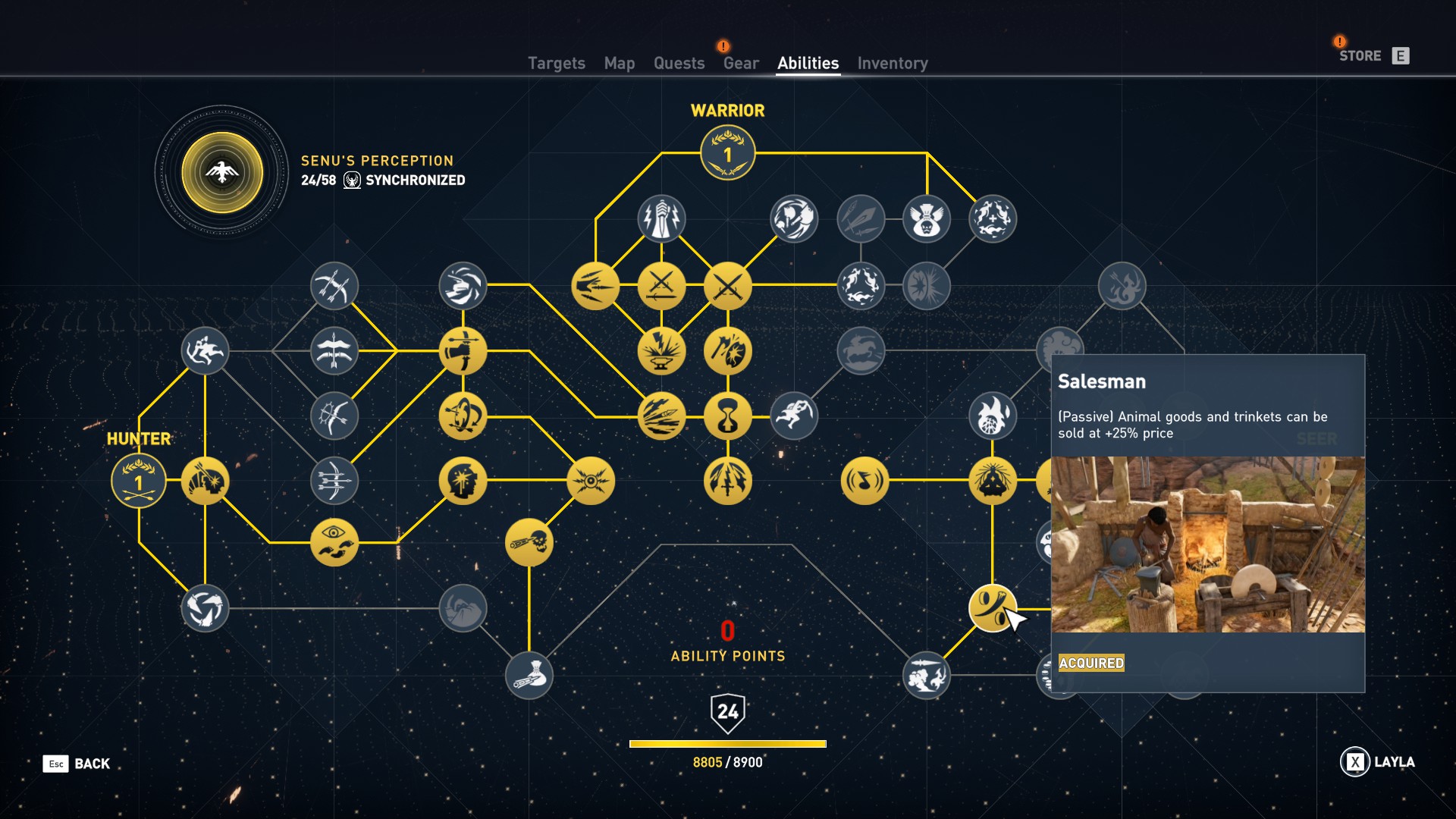 5 مهارات يجب أن تتعلمها أولًا في Assassin's Creed Origins Salesman