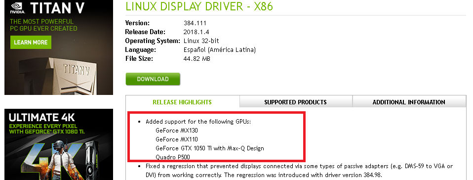 بطاقة NVIDIA GeForce GTX 1050 Ti جديدة بتصميم Max-Q