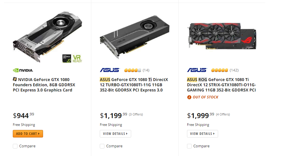 أسعار بطاقات انفيديا و AMD تحلق بشكل جنوني!!