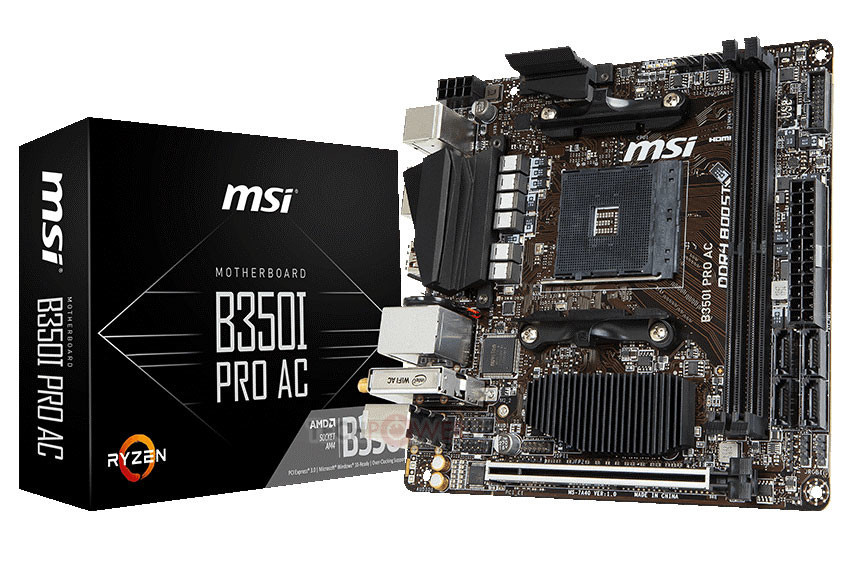 ابني منصتك القادمة بحجم صغير مع لوحة MSI B350I Pro AC بحجم Mini-ITX