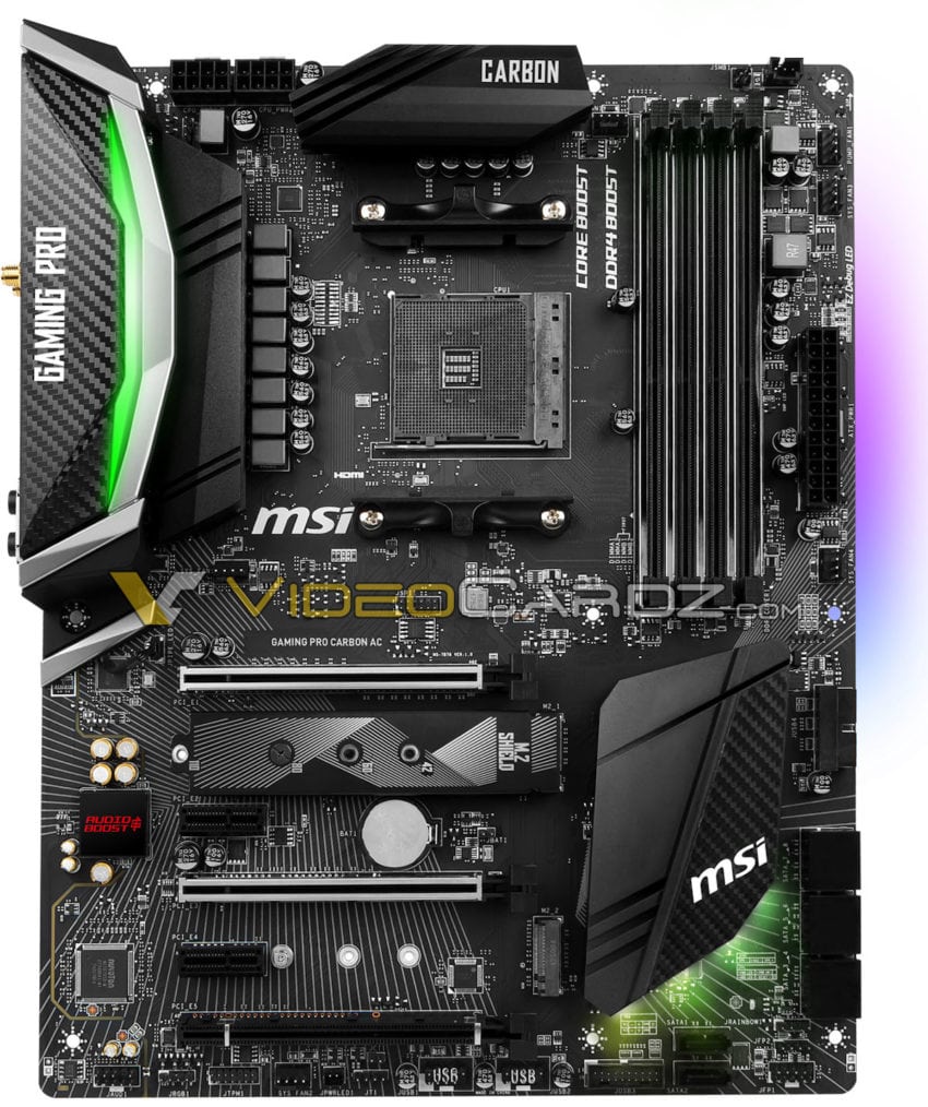 لوحة MSI X470 Gaming Pro Carbon AC بمدخلي 8 pin EPS