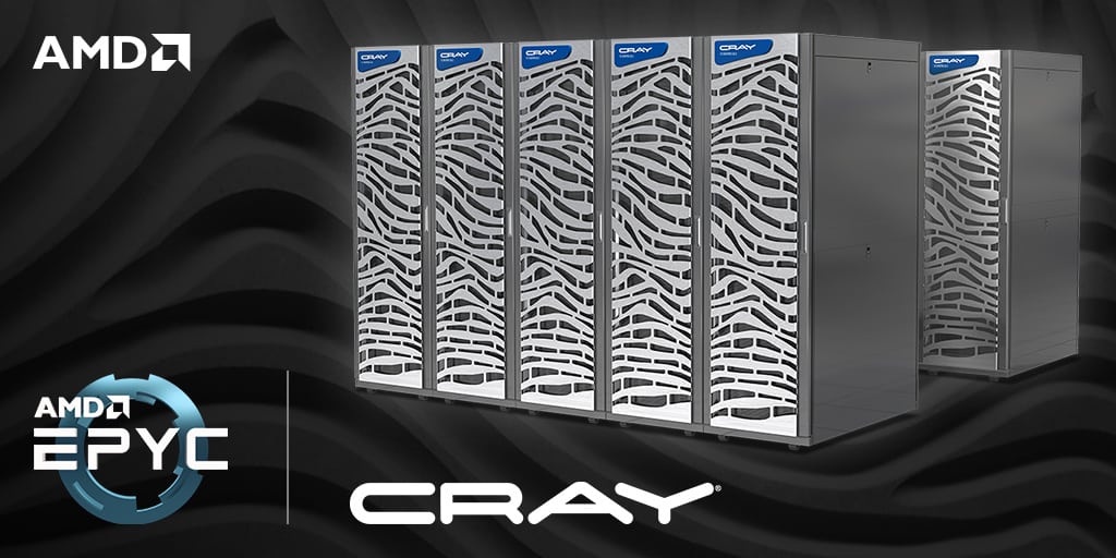 شركة Cray تقرر استخدام معالجات AMD EPYC لخط منتجاتها من الحواسب الخارقة