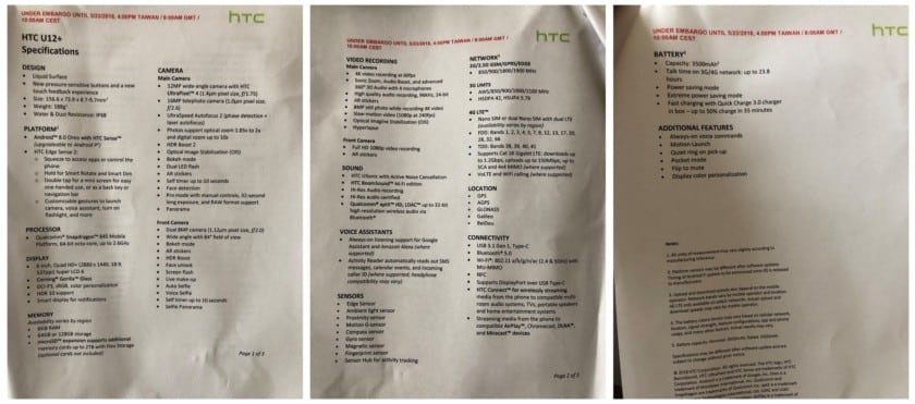 HTC U12+ ، HTC U12 PLUS ، اتش تي سي يو 12 بلس ، +HTC U12