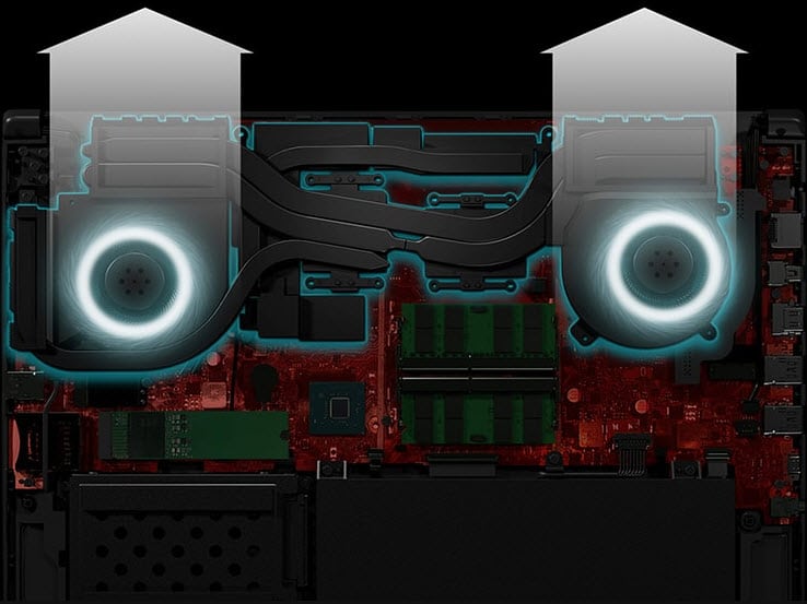 ASUS ROG SCAR II Cooling
