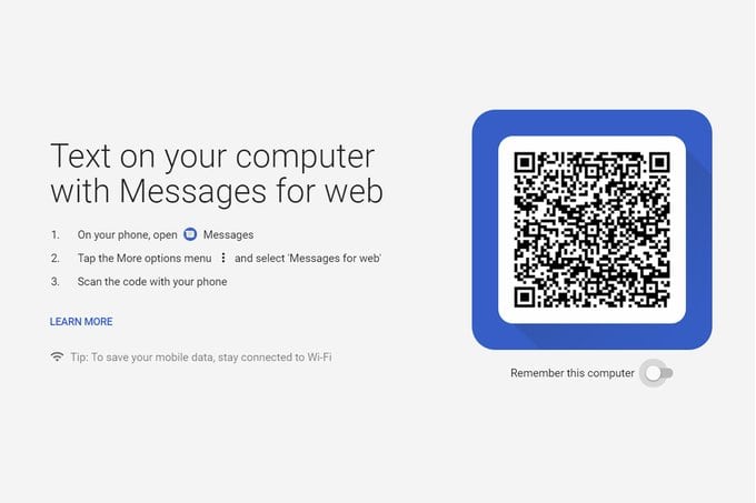 ميزة تشغيل رسائل اندرويد SMS على الويب متاحة الآن للجميع ويمكنك تجربتها! Android Messages ، رسائل أندرويد على الويب ، SMS