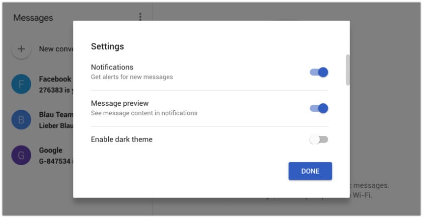 Android Messages ، رسائل اندرويد