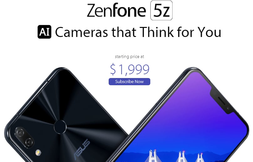 ASUS ZenFone 5Z ، آسوس