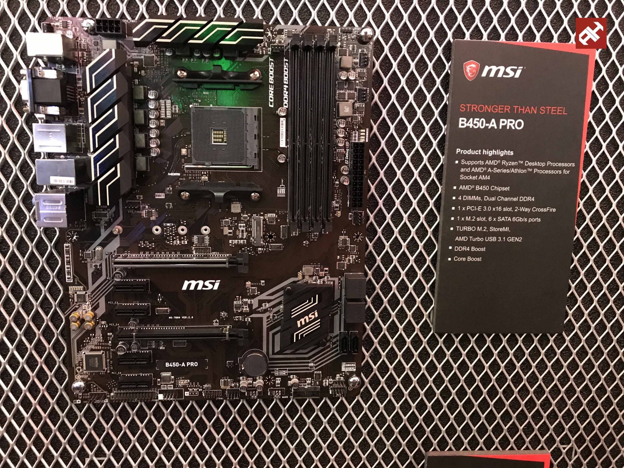 معرض Computex18: زيارتنا لجناح MSI ورؤيتنا لأول اللوحات الأم بشريحة AMD B450