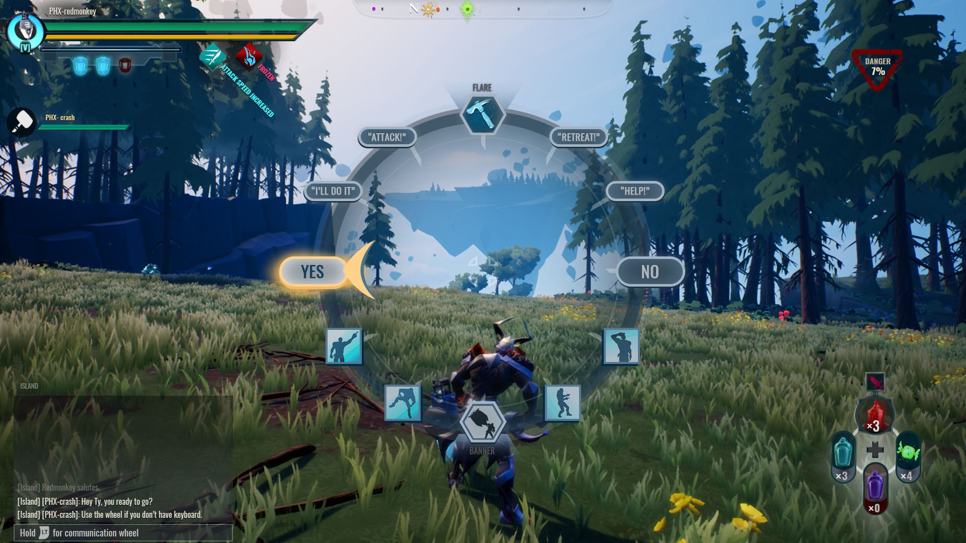 Dauntless in game interactions