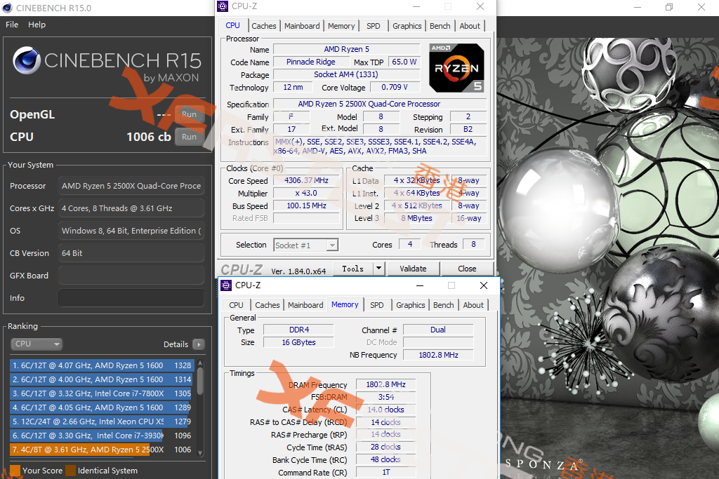 AMD تسريب لكامل اداء معالجاتها المنتظرة 2500X و 2300X