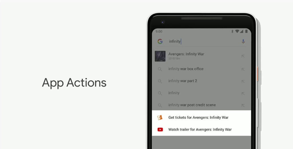 Android P App Actions