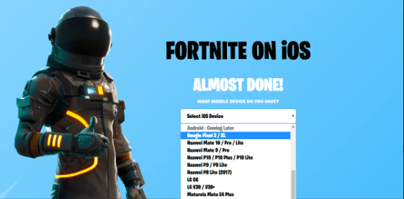 متى يمكنك الحصول على Fortnite على هواتف Android؟ available android devices