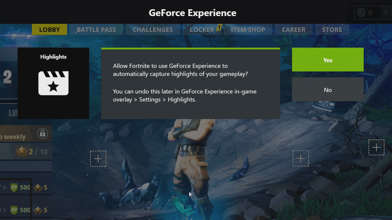 سلاحك في يدك & GEFORCE GTX !! في حاسبك .. أنت الآن مستعد لملحمة جديدة في فورت نايت