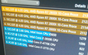 معالج AMD Ryzen 2800X بعشرة انوية لينافس معالج إنتل Core i9-9900K؟؟