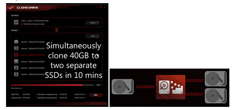 شرح برنامج ASUS CloneDrive