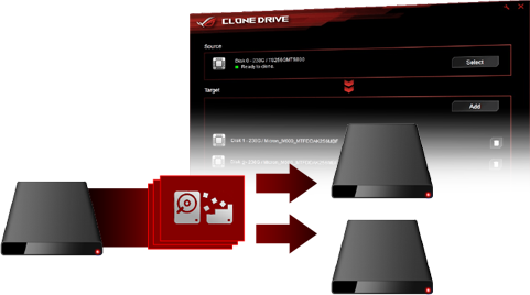 ASUS CloneDrive شرح برنامج واستخدام