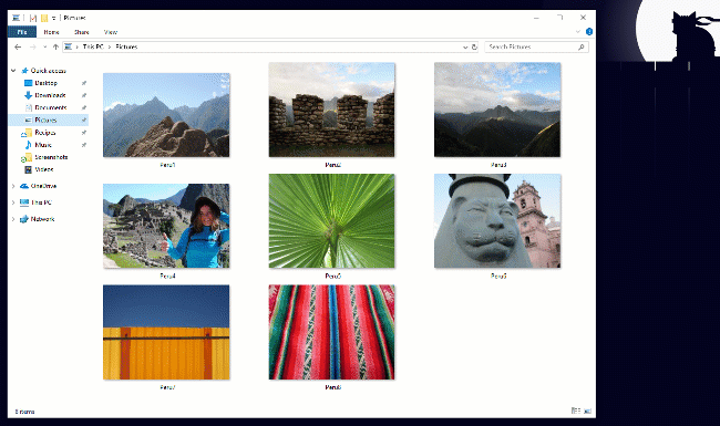 Dark Theme لمدير الملفات في Windows 10