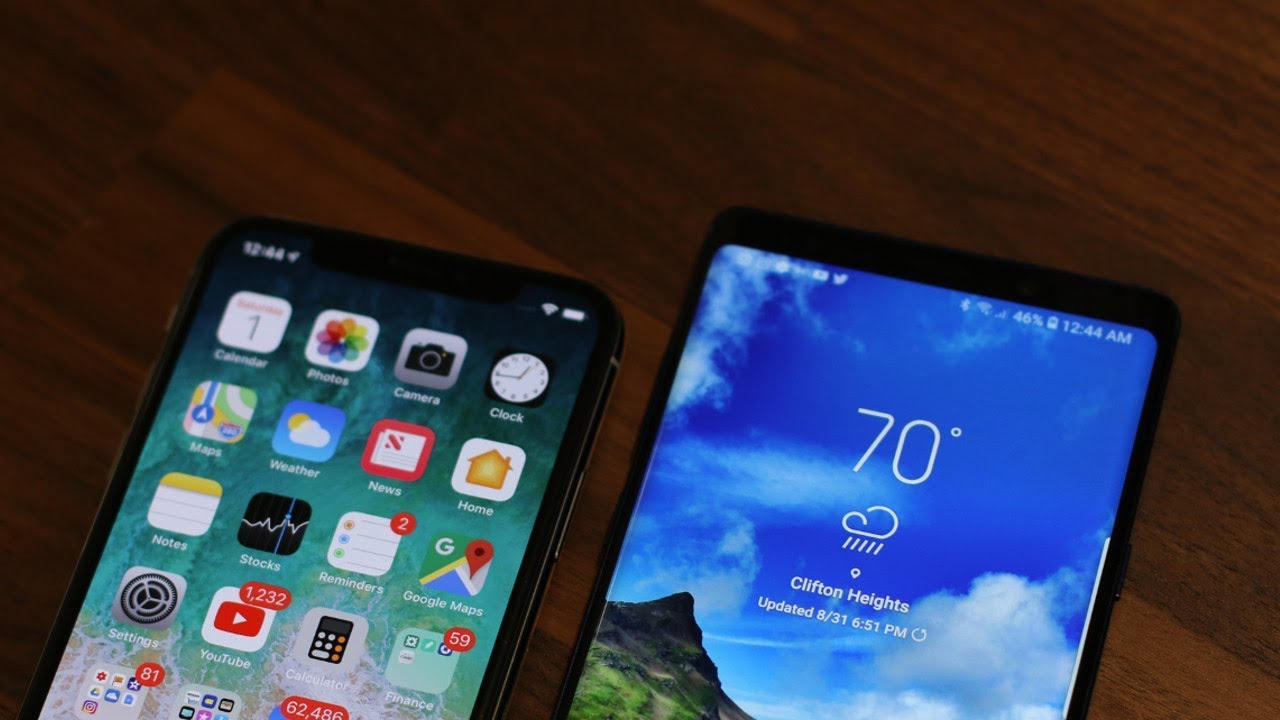 مقارنة iPhone XS vs. Note 9 : إلى أي منهم يجب أن تدفع 1000$