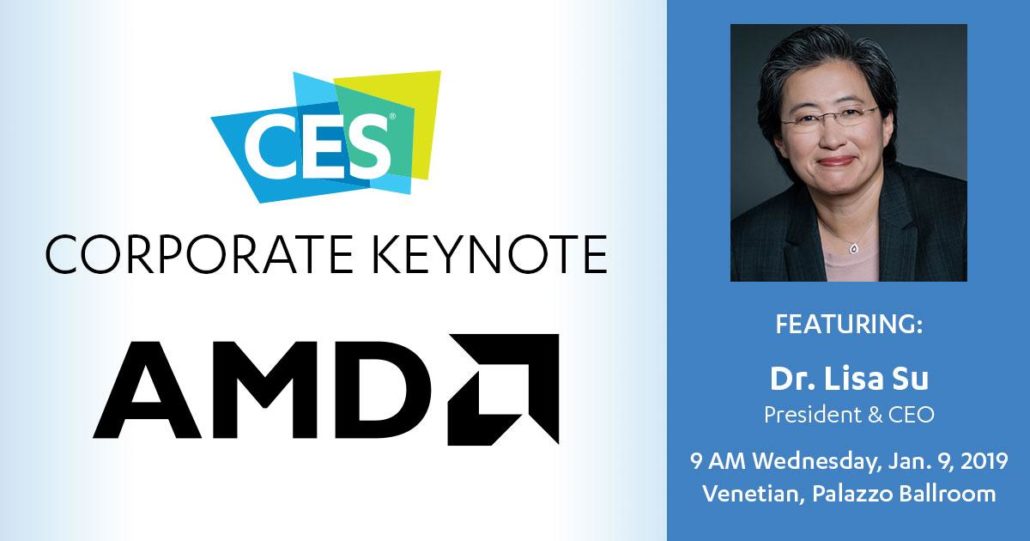 حدث خاص من AMD للكشف عن معالجات وبطاقات بدقة تصنيع 7nm في معرض CES 2019