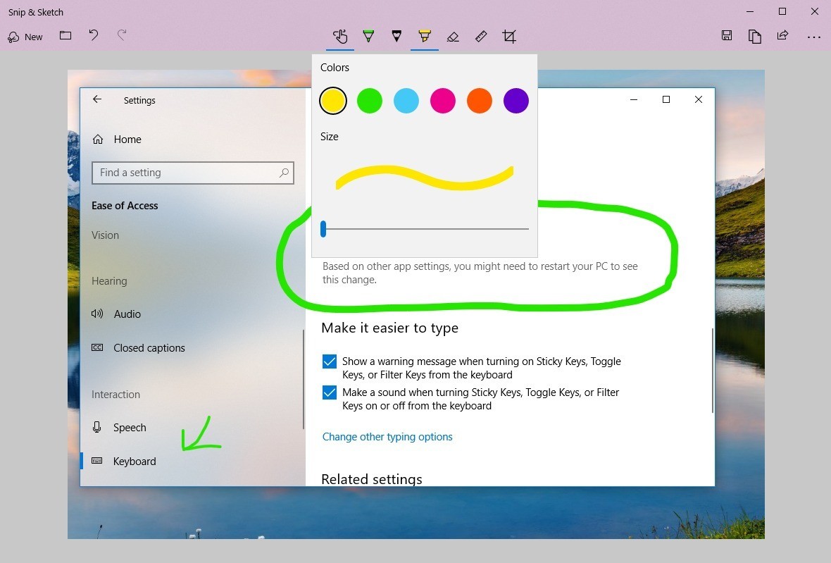مميزات تحديث Windows 10 October 2018 Update و كيفية تثبيت تحديث Windows 10 October 2018 Update - Snip & Skitch
