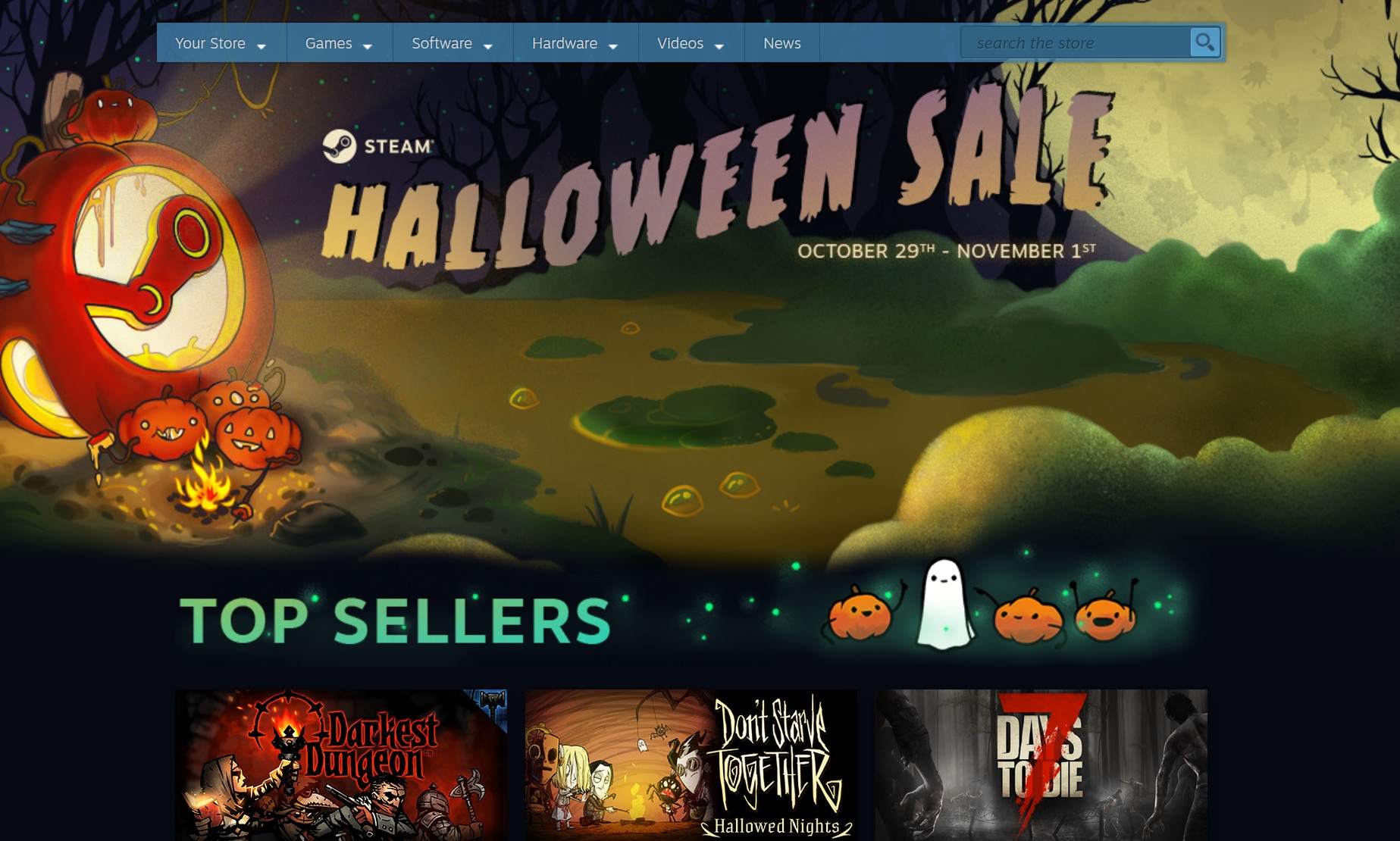 Steam Halloween sale