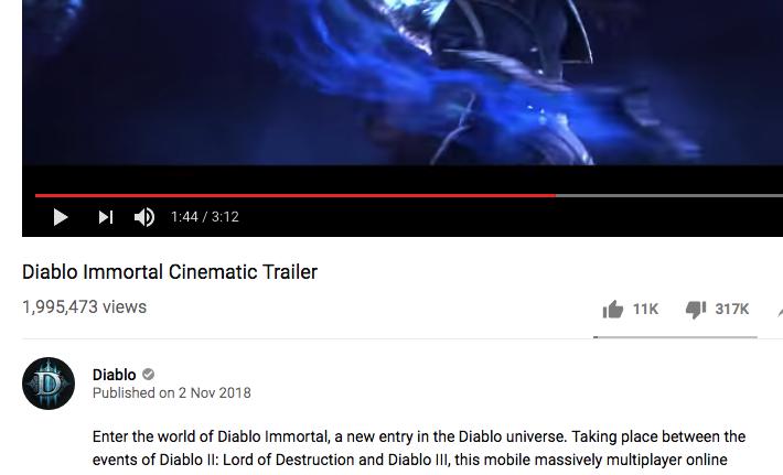 Diablo Immortal Trailer Reaction