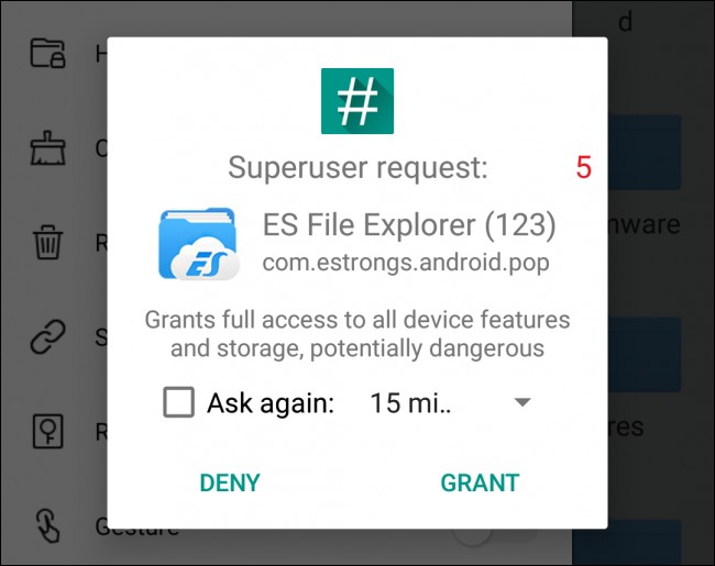 قُم بمنح الوصول superuser