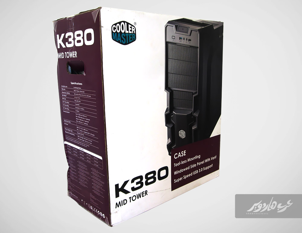 مراجعة صندوق الحاسب K380 من Cooler master