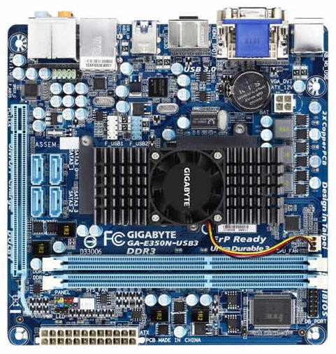 لوحة GA-E350N-USB3 بمعالج Fusion تُباع في أوروبا