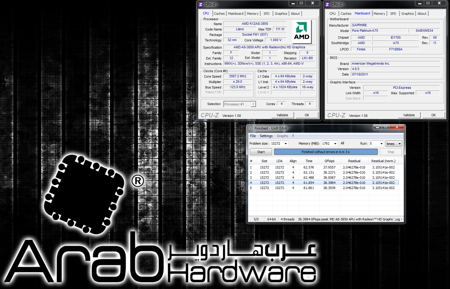 AMD A8-3850 Llano APU Review - Arabhardware
