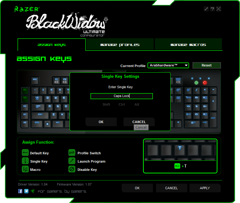 Razer Black Widow Ultimate Mechanical Keyboard Review- Arabhardware.net