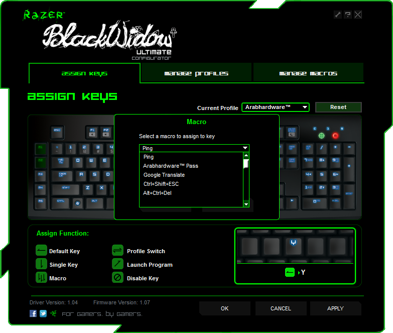 Razer Black Widow Ultimate Mechanical Keyboard Review- Arabhardware.net