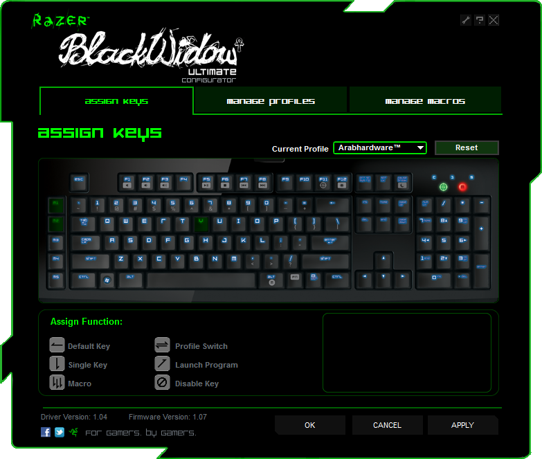 Razer Black Widow Ultimate Mechanical Keyboard Review- Arabhardware.net