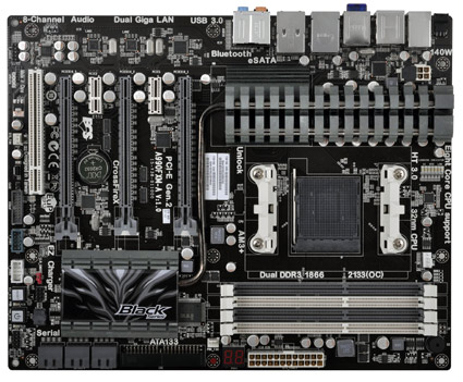 ECS تعلن عن لوحتها الاحترافية A990FXM-A Black Extreme