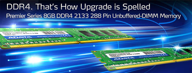 ADATA تطلق ذواكرها من الجيل الجديد Premier DDR4 2133MHz ADATA تطلق ذواكرها من الجيل الجديد Premier DDR4 2133MHz