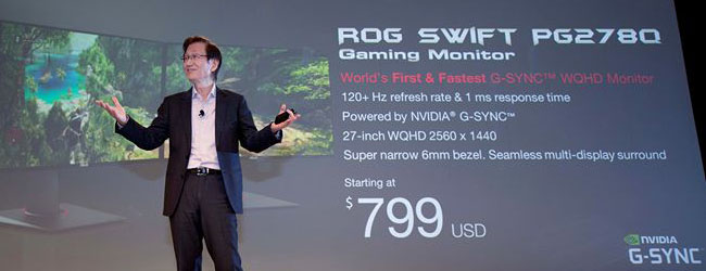 شاشة ROG SWIFT PG278Q الجديدة من ASUS شاشة ROG SWIFT PG278Q الجديدة من ASUS