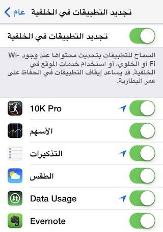 Apps-Background-Update