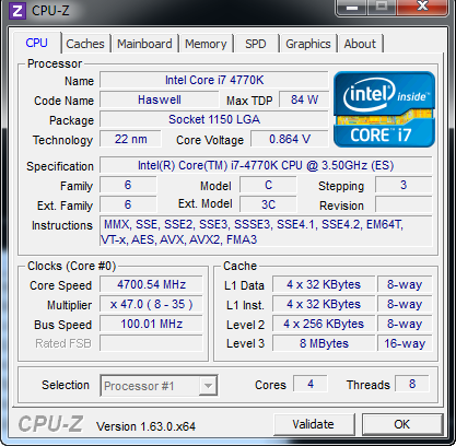 CPU Z OC
